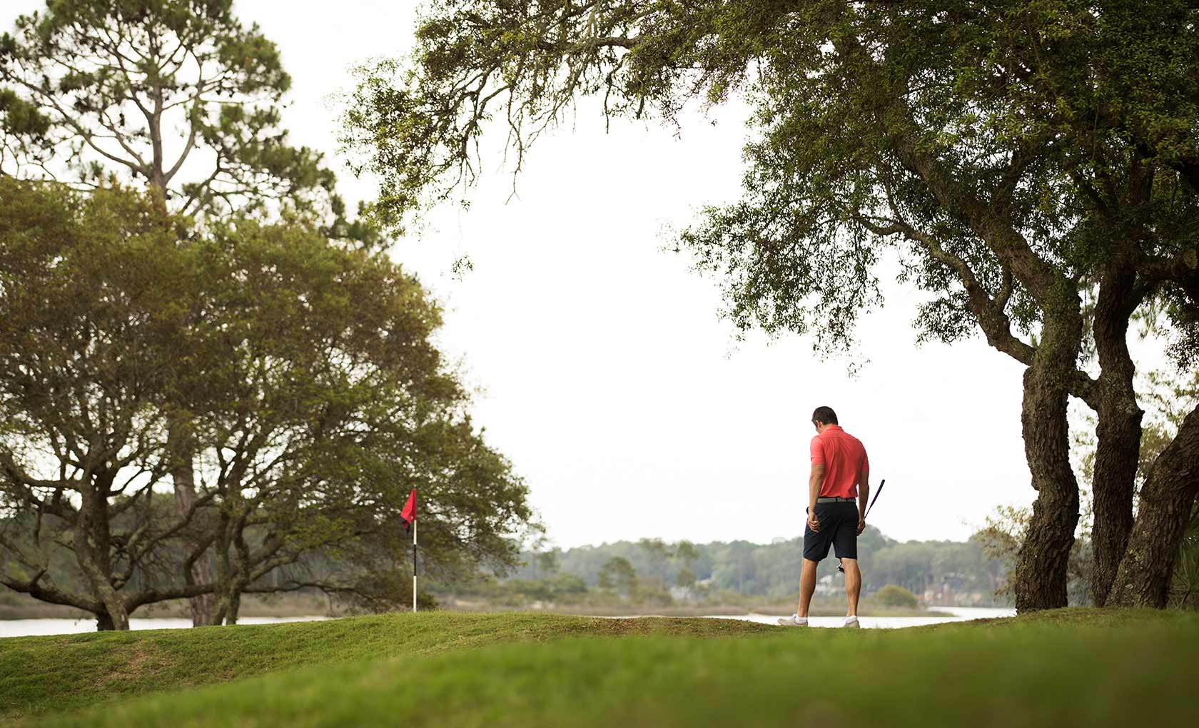 Man playing golf. Image 5 of 5.